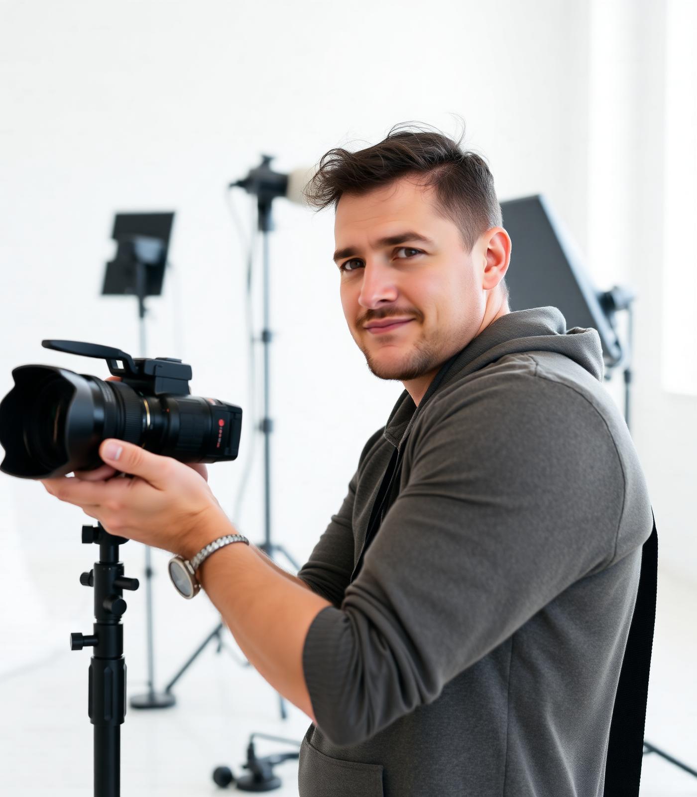 The photographer at work