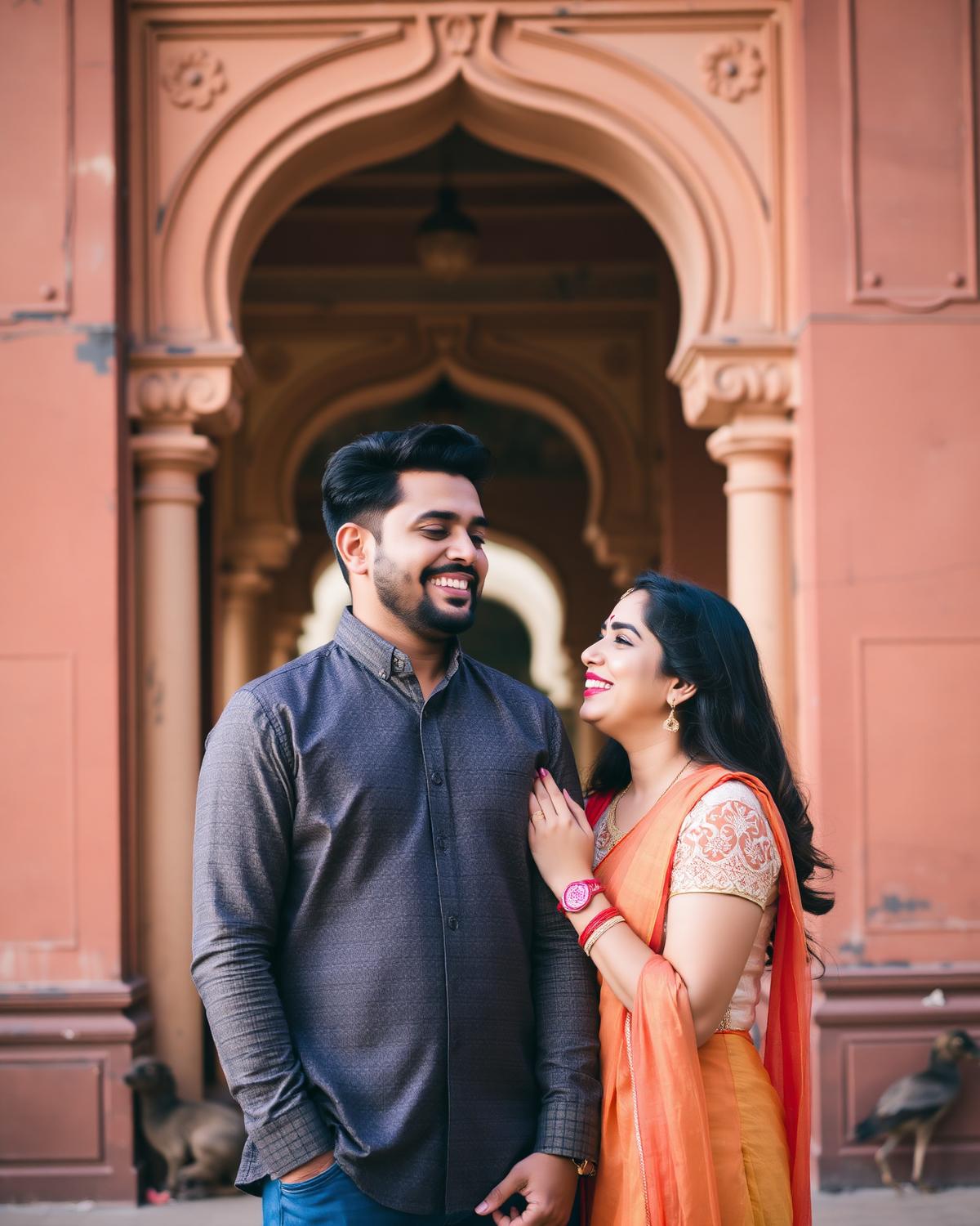 Pre-wedding couple